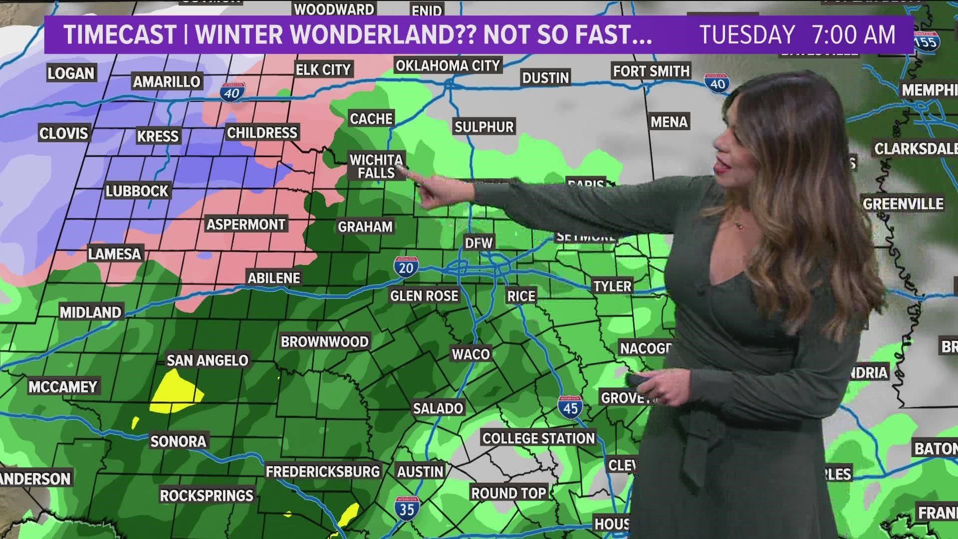 DFW weather Tracking winter precipitation chances for North Texas