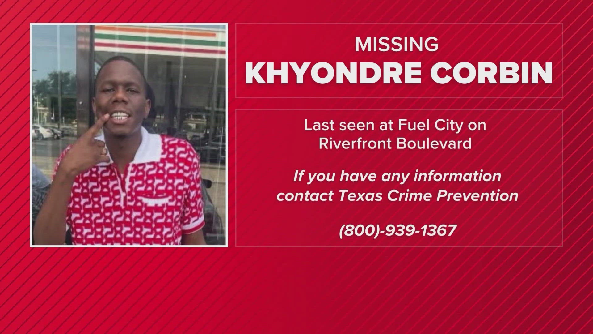 Officials say the man ran off after having an interaction with police earlier this month at Fuel City.