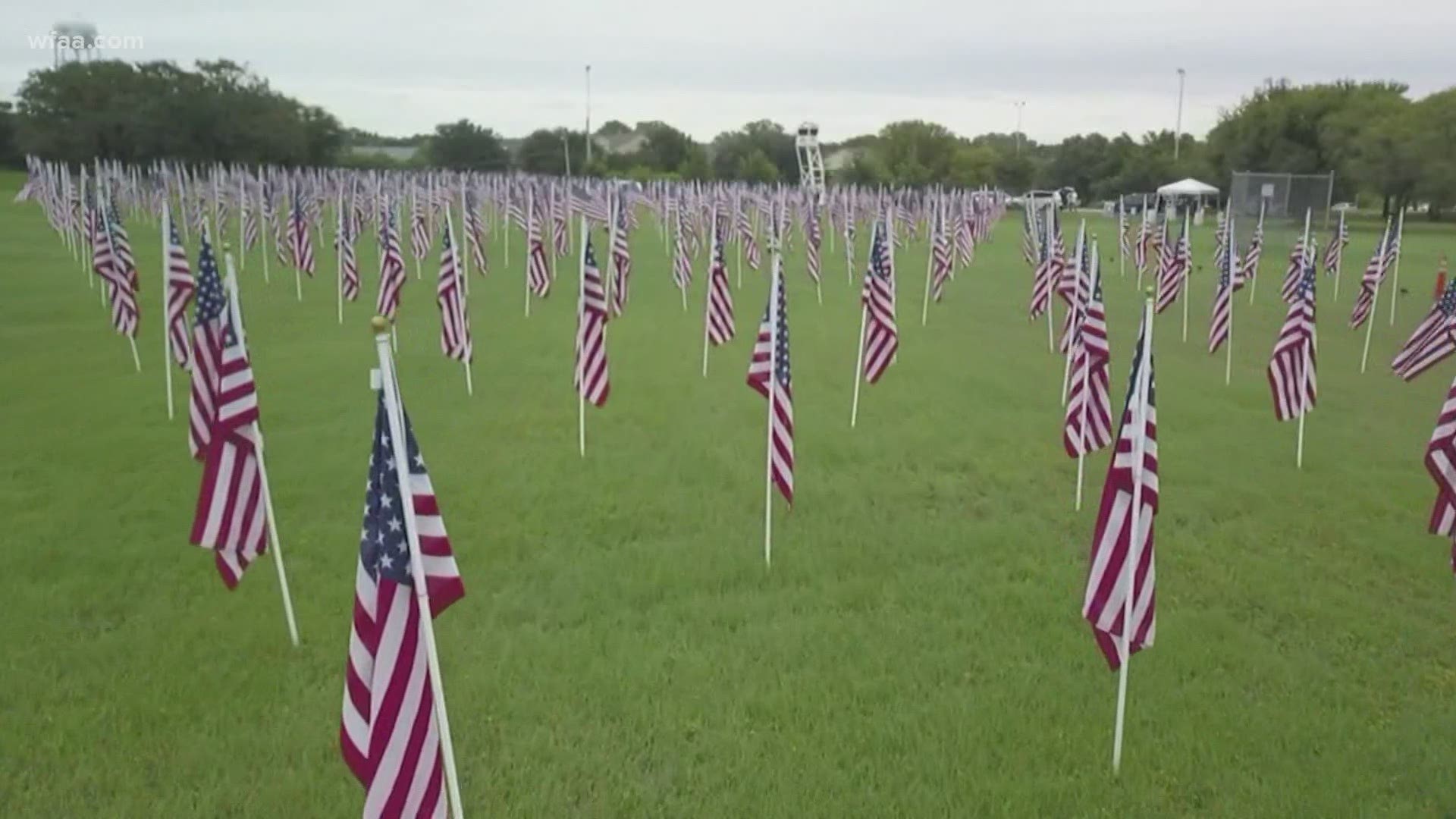 Across the country, ceremonies are honoring the 2, 977 people who died in the terror attacks on September 11.