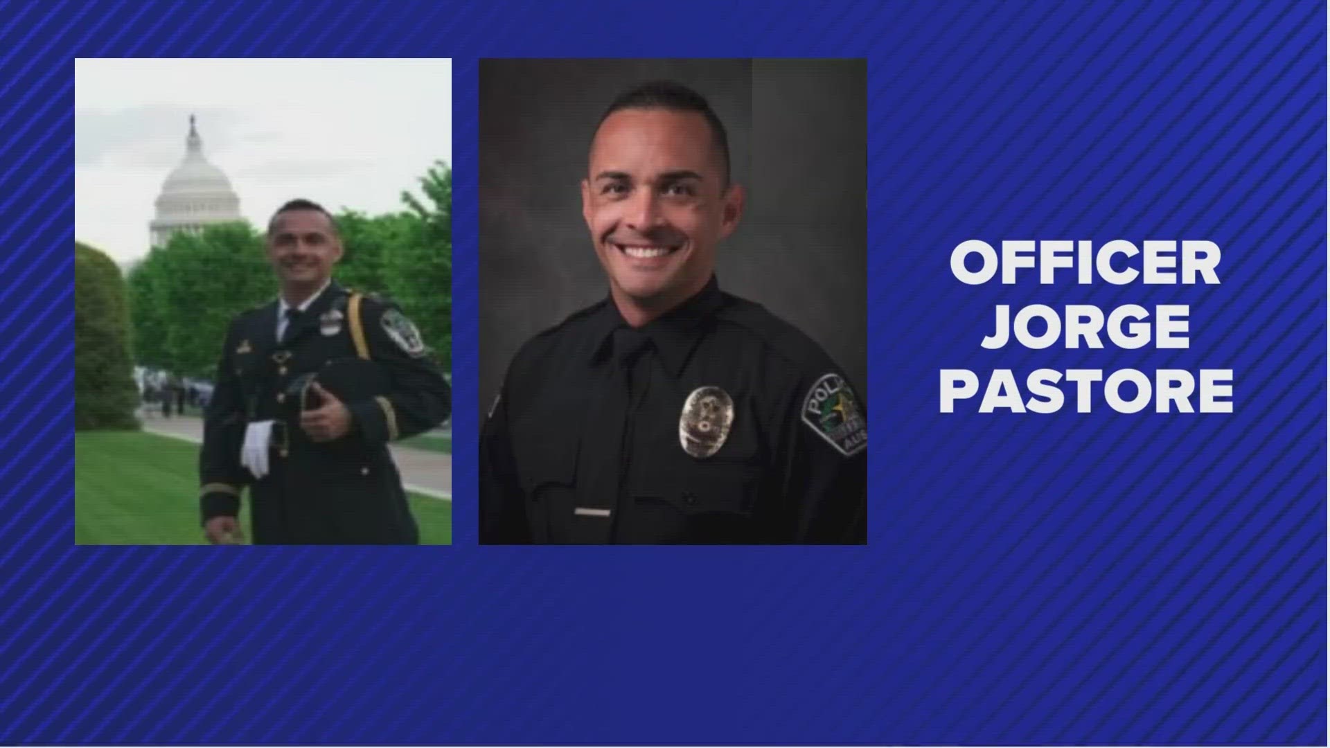 On Saturday evening, the officer was identified as Jorge Pastore, a three-year officer.