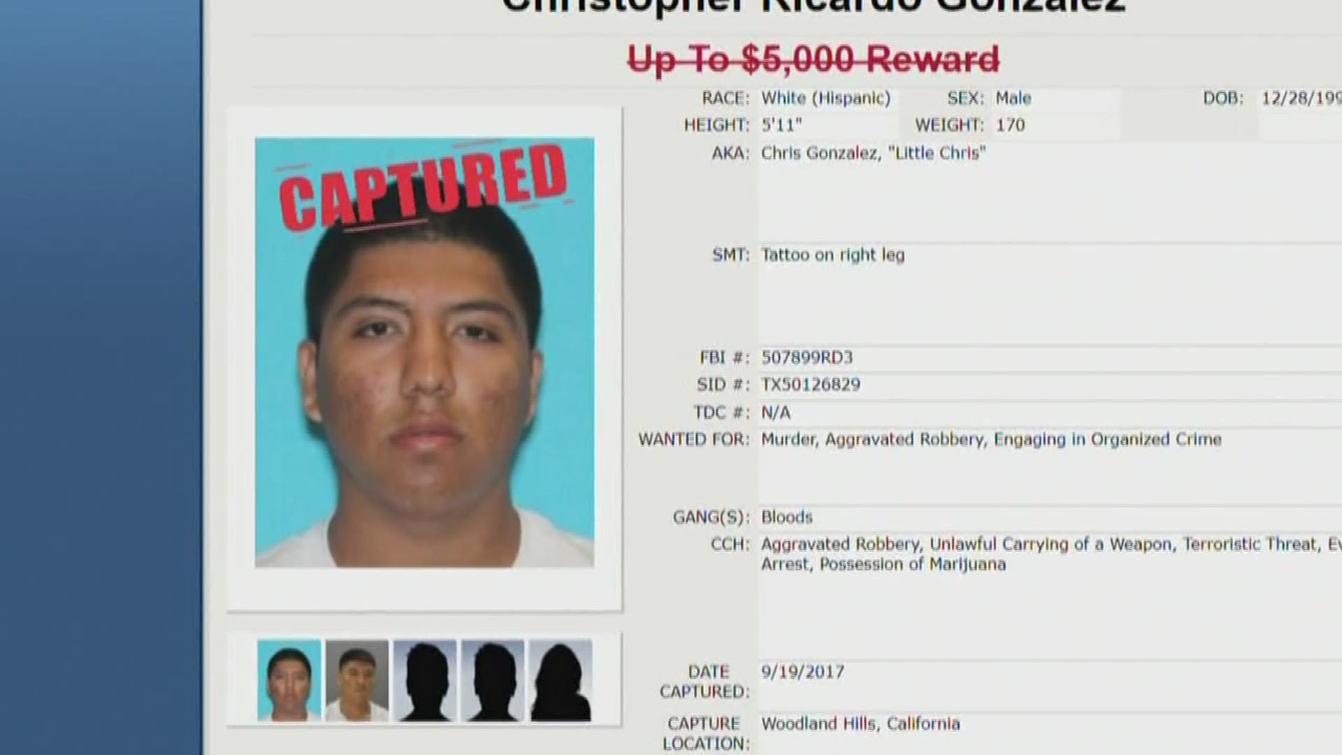 Dallas Most Wanted Fugitive Caught In Los Angeles