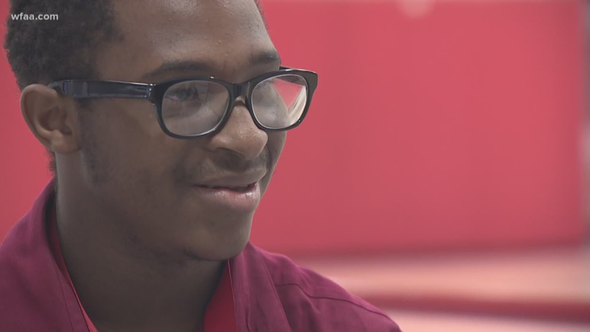 Isaiah enjoys playing basketball and volleyball and won a Special Olympics gold medal.