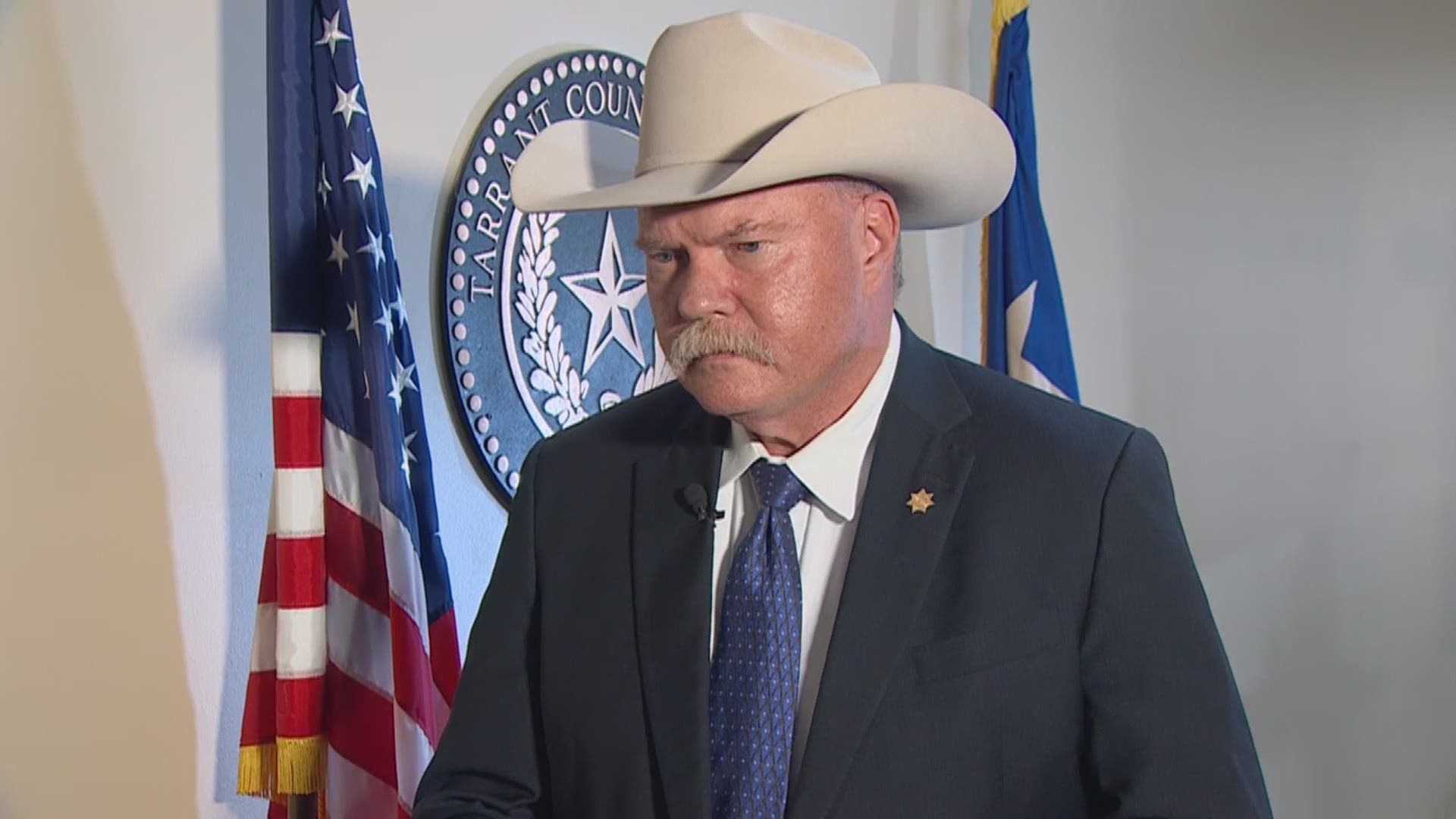 The Tarrant County sheriff spoke as part of a White House briefing in Washington D.C.