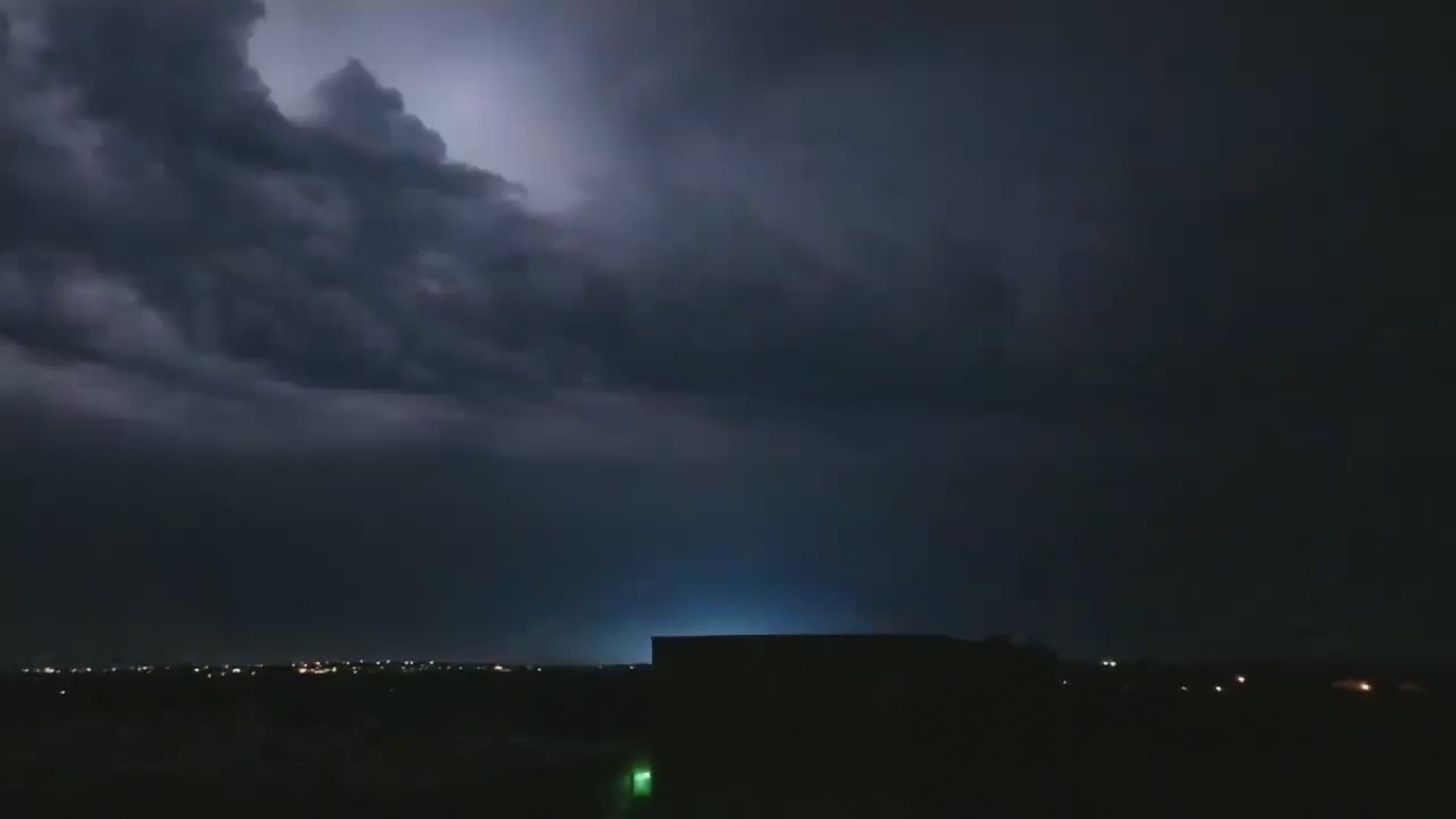 A viewer sent us this video of lightning in Crowley.
