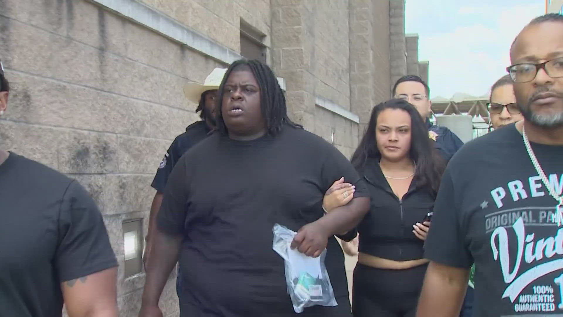 The rapper was released from jail on Friday afternoon. He had one message after being released: "I Hope You're Happy out now."