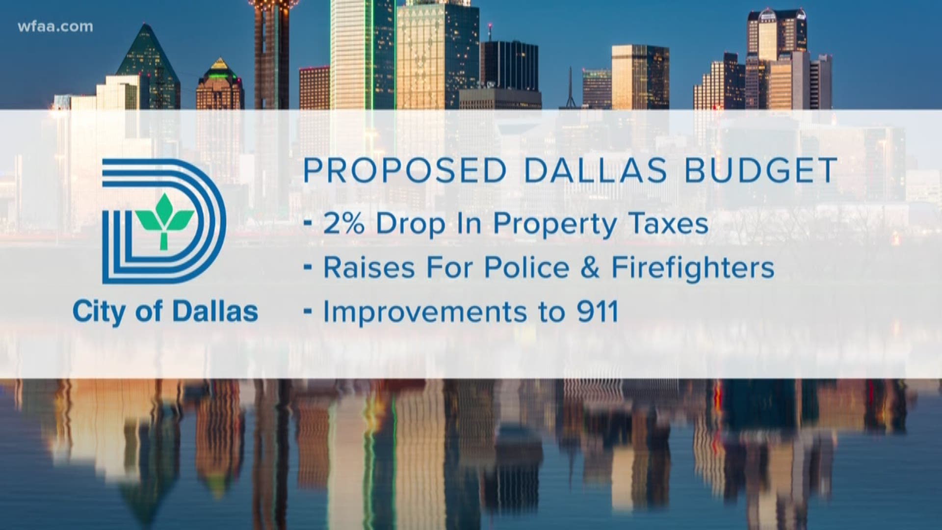 Dallas budget includes property tax cut