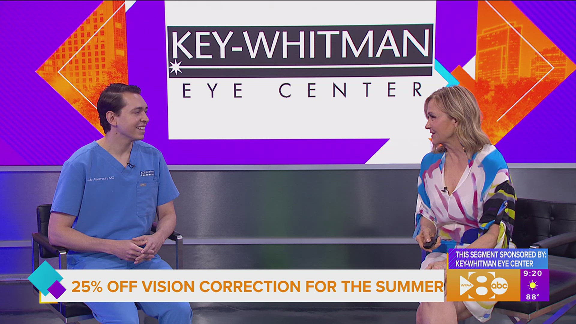 This segment is sponsored by: Key Whitman Eye Center