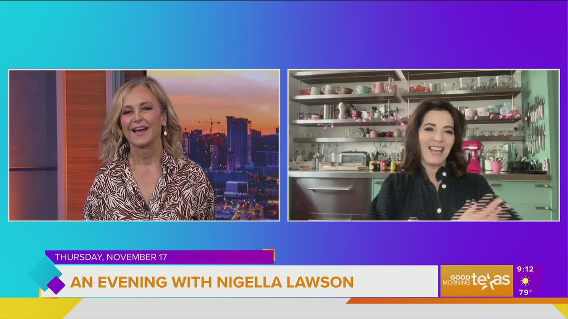 Nigella has a new book out and she's coming to Dallas where Jane will interview her as part of the DMA arts and letters live series.