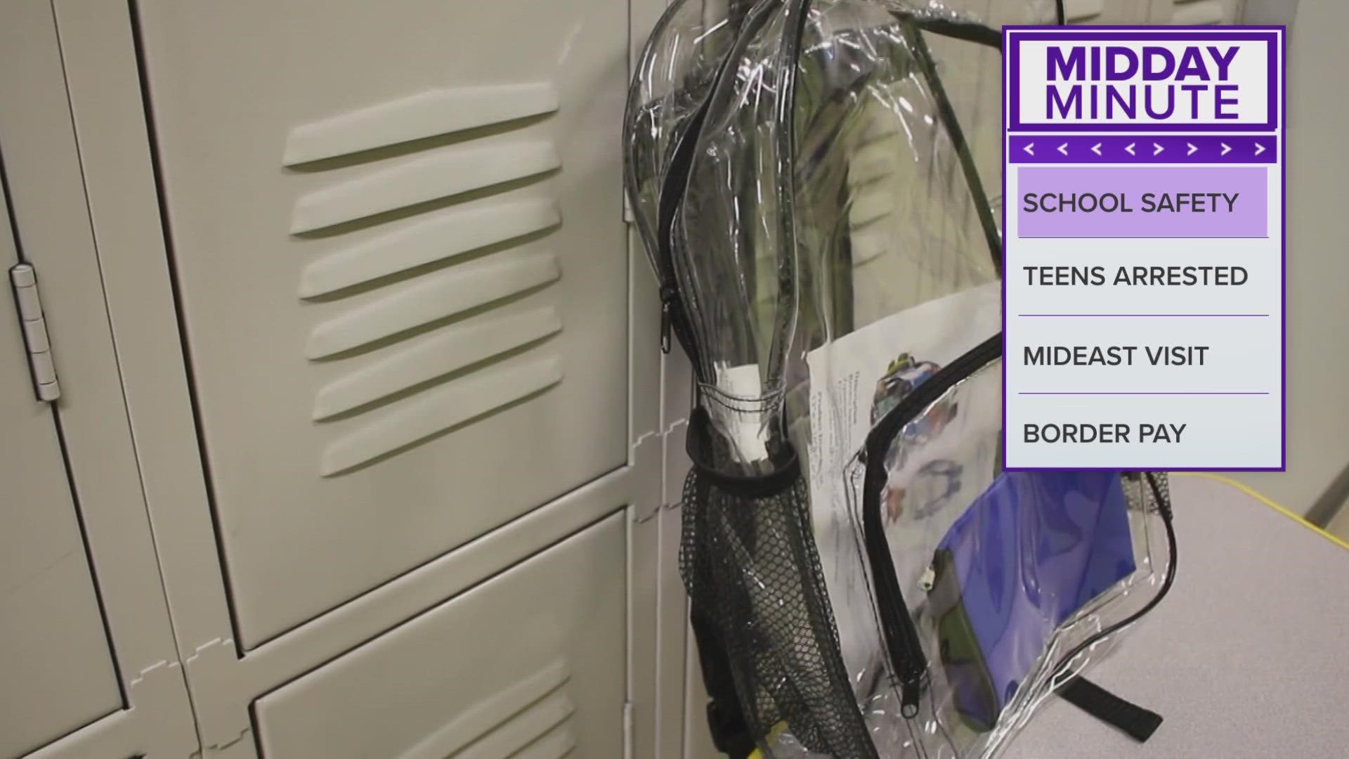 Midday Minute Will DISD require clear backpacks?
