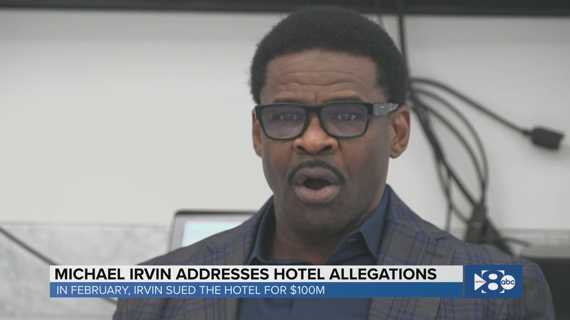 Dallas Cowboys Hall of Fame Michael Irvin responding to hotel allegations that got him sent home from Super Bowl coverage in Arizona.