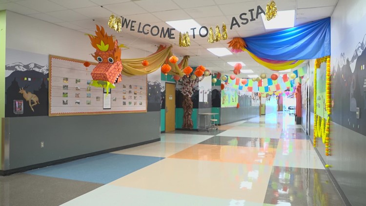 Hallways of North Texas school turned into world experience