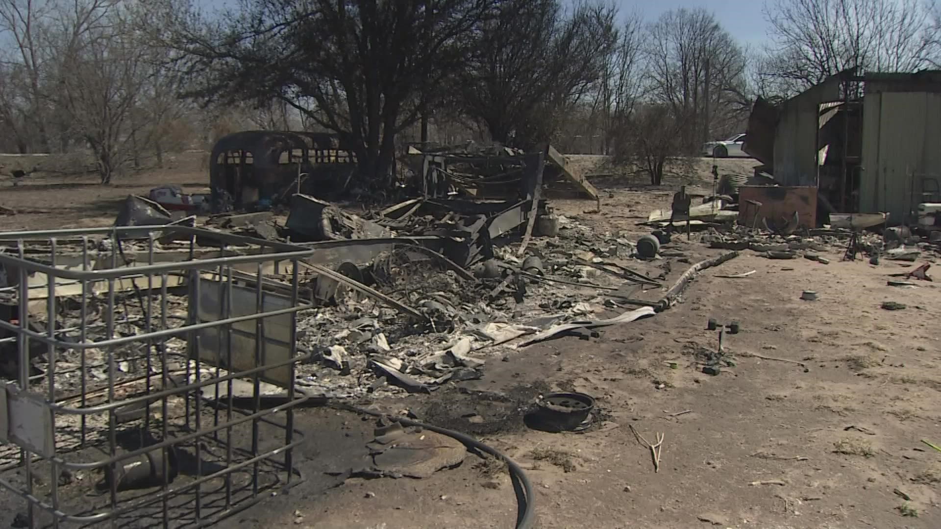 Multiple wildfires throughout Eastland County have burned tens of thousands of acres and destroyed homes.