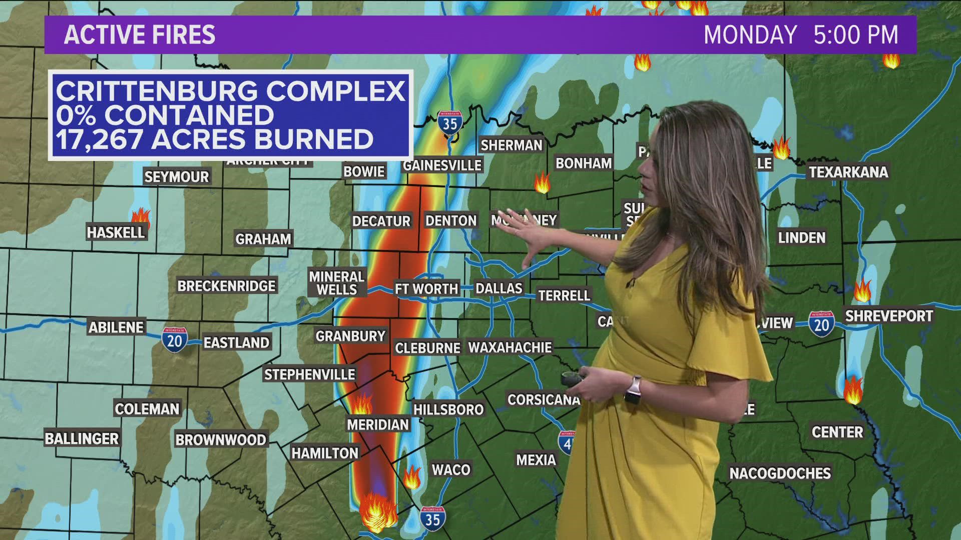 Our skies are hazy again, but it's not because of fires in our area.