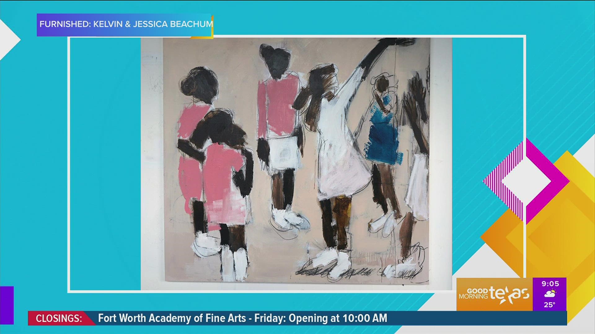 Arizona Cardinals Kelvin Beachum and his wife tell us about lending works by Black artists from their personal art collection for a special exhibition at SMU.