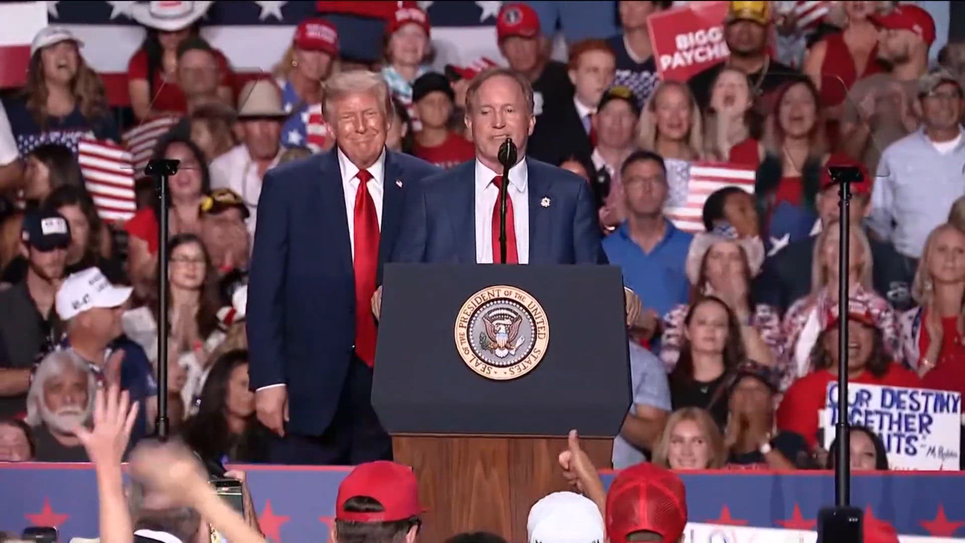 President Trump spoke at rally in San Antonio urging people to vote for ...