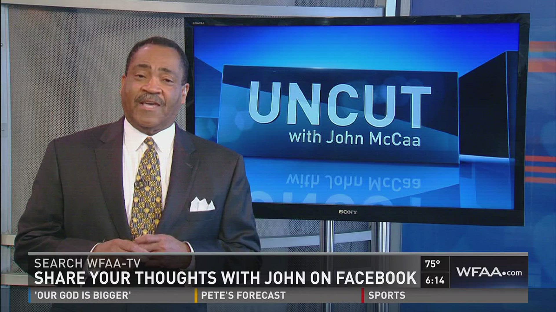 News 8's John McCaa shares his view on the week's top stories in his Uncut commentaries.