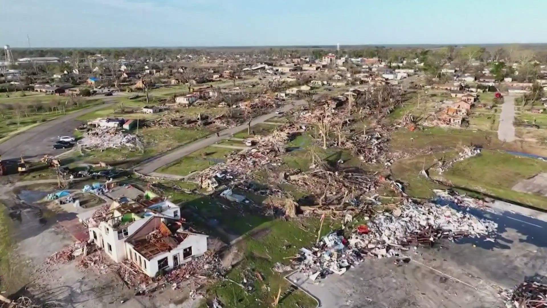 Megan Mitchell has a look at the latest aftermath of the Rolling Fork, Mississippi tornado.