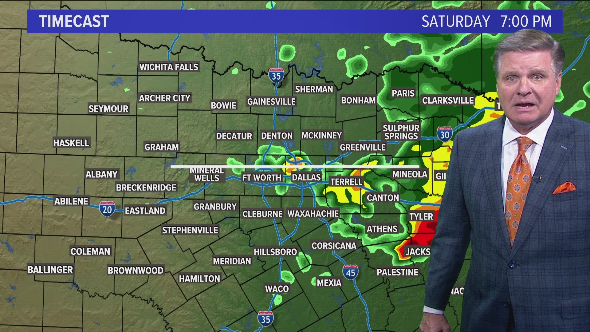 Several tornado warnings were in effect on Thursday evening.