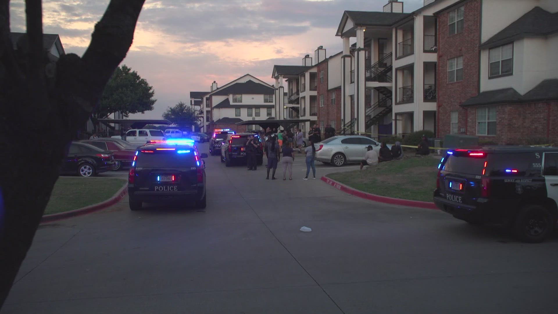 According to officials, just before 6:30 p.m. officers were called to the Arwen apartments, near Sycamore School Road and Crowley Road.