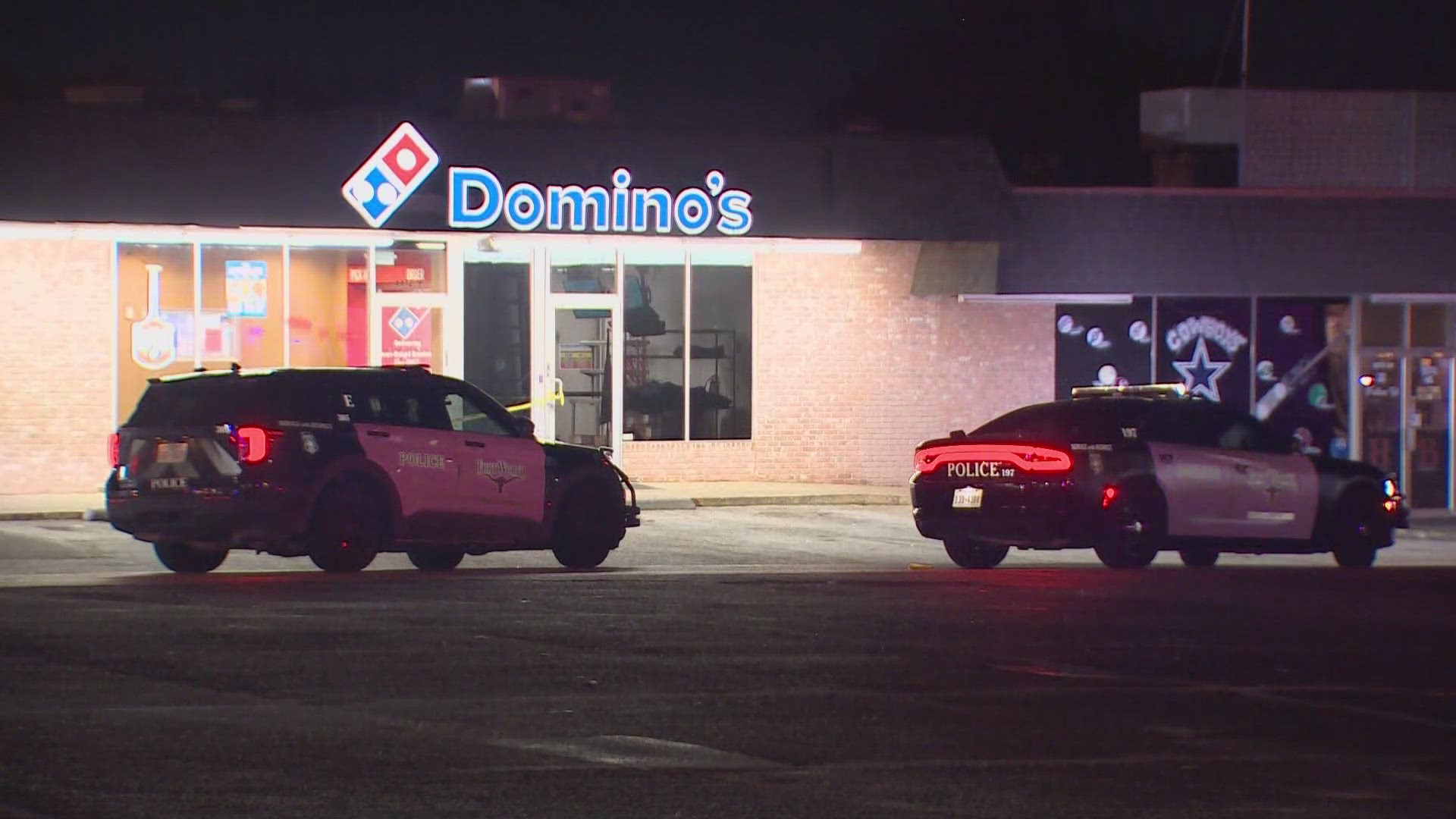 Police said an argument led to a shooting in front of the Domino's on Brentwood Stair Road.