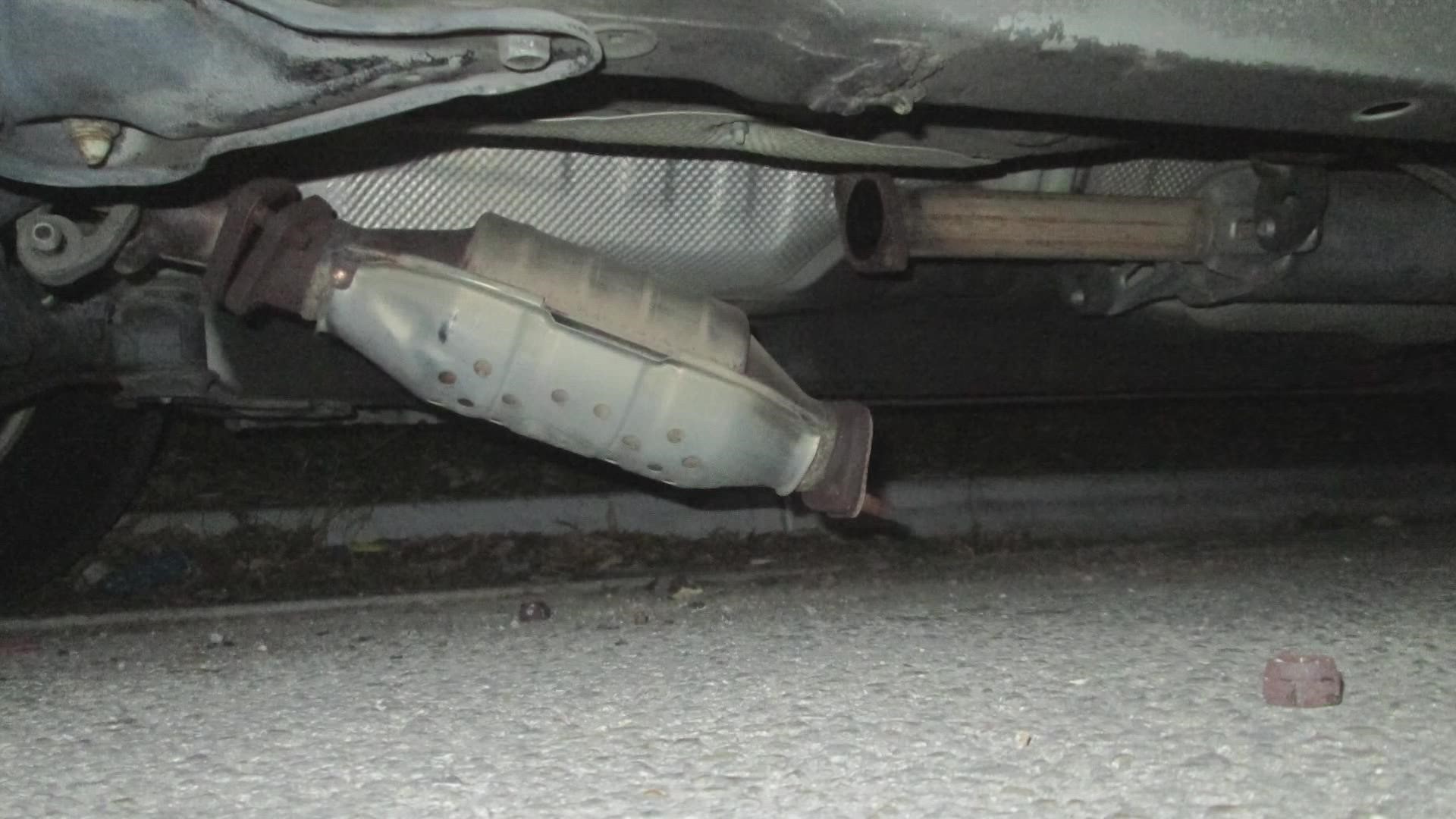 White Settlement Police Chief Christopher Cook told WFAA catalytic converter thefts are becoming more common, but catching someone in the act is rare.