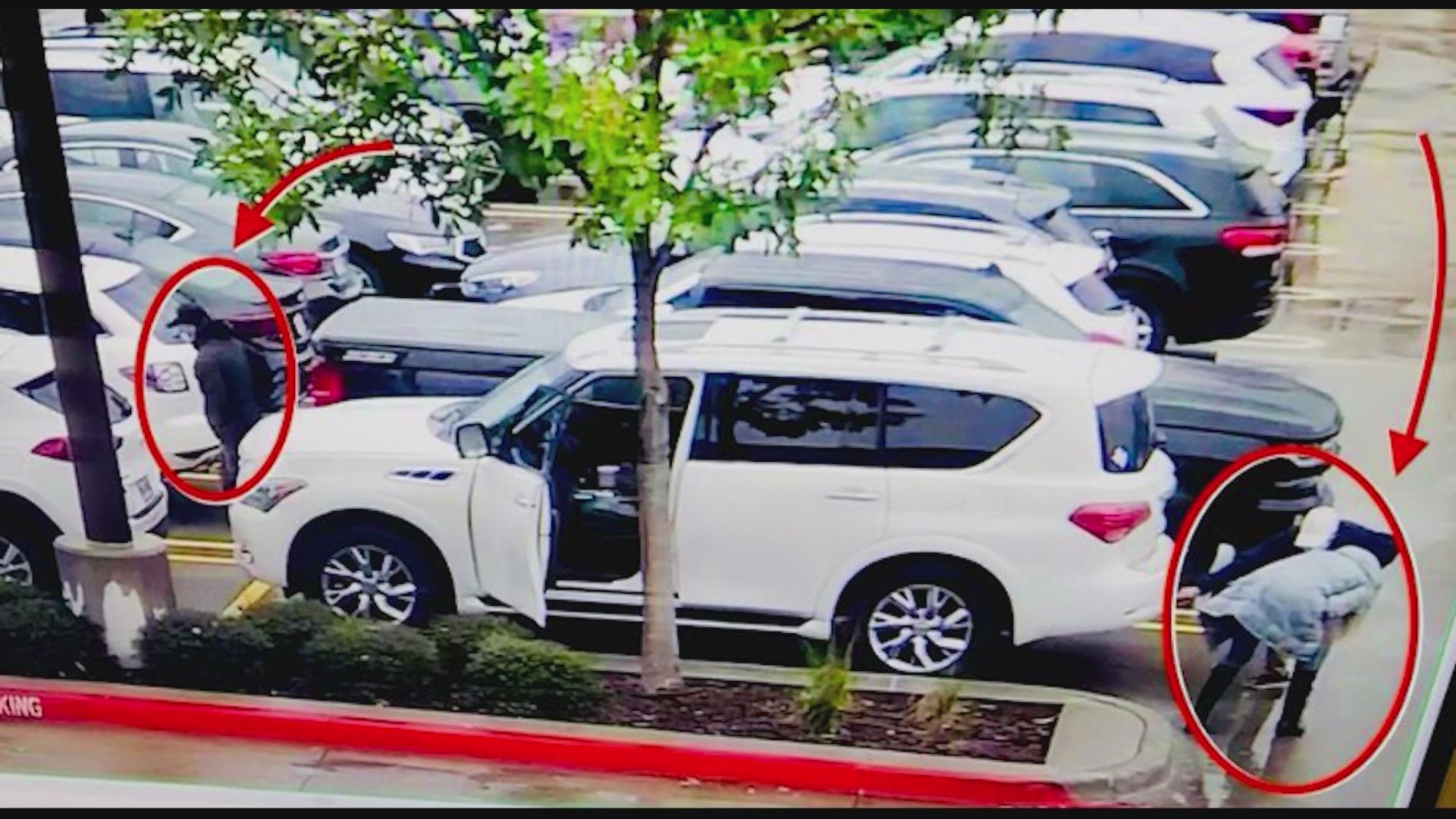 The McKinney Police Department reported two instances of a suspect distracting someone while another suspect sneaks into the victim's vehicle to steal items.