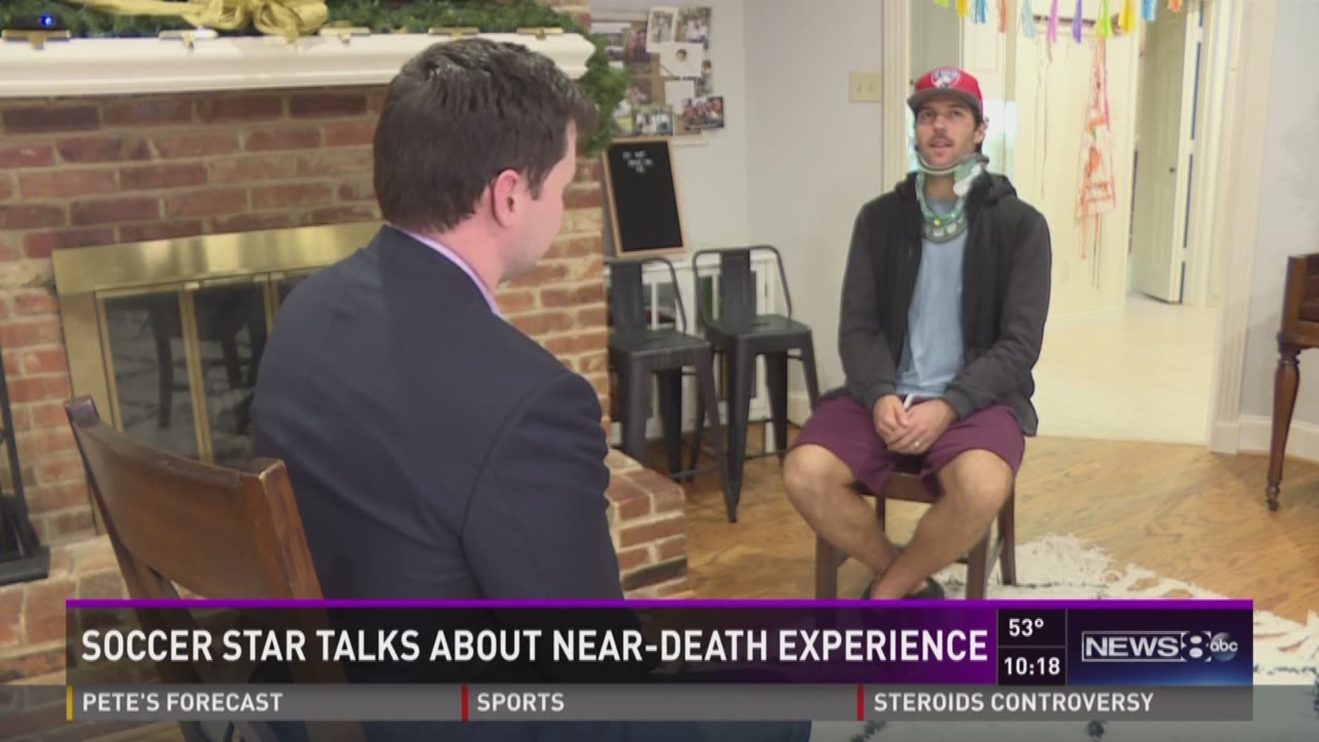 Soccer star talks about near death experience