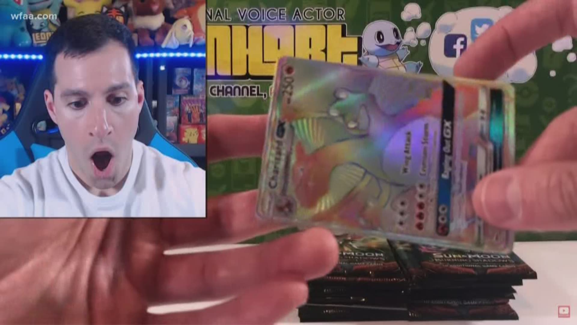 The stuff Pokemon dreams are made of: His job is opening Pokémon cards, but his passion is helping others