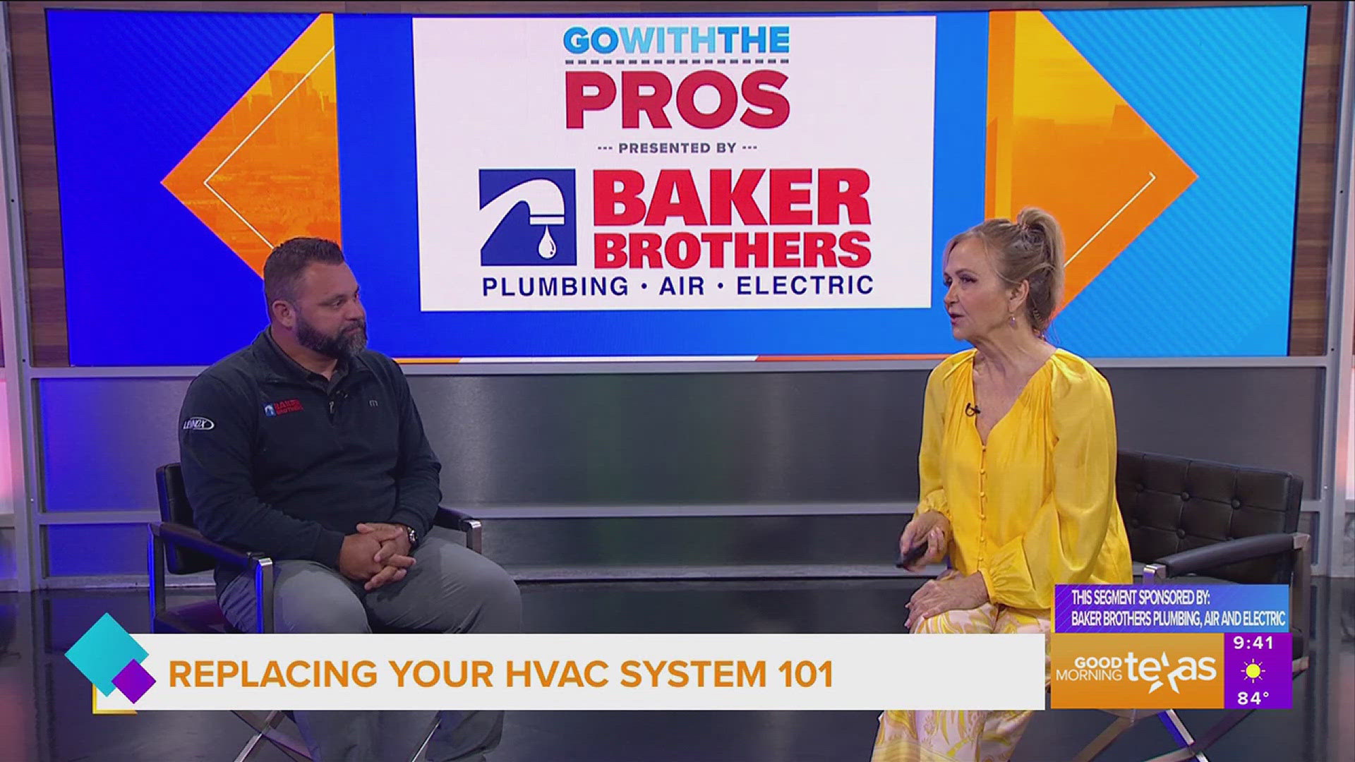 This segment is sponsored by Baker Brothers Plumbing, Air and Electric. Call 214.324.8811 or go to callbakernow.com for more information.