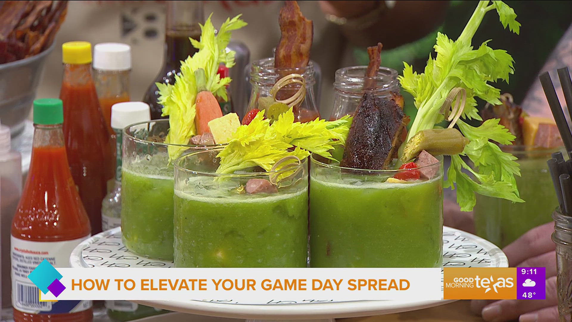 Wolfgang Puck Catering Head Executive Chef Drew Swanson shows us how to elevate our gameday spread with a Bloody Mary bar.