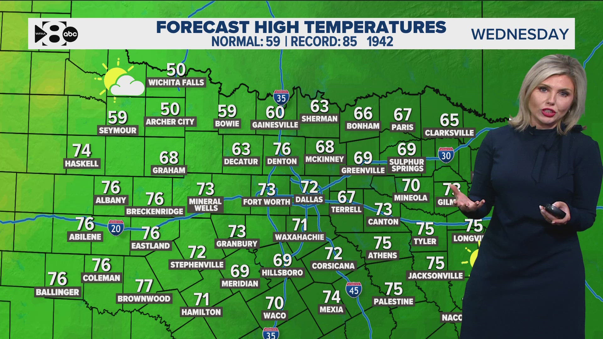 DFW Weather | Mild temperatures expected Wednesday before cold front ...