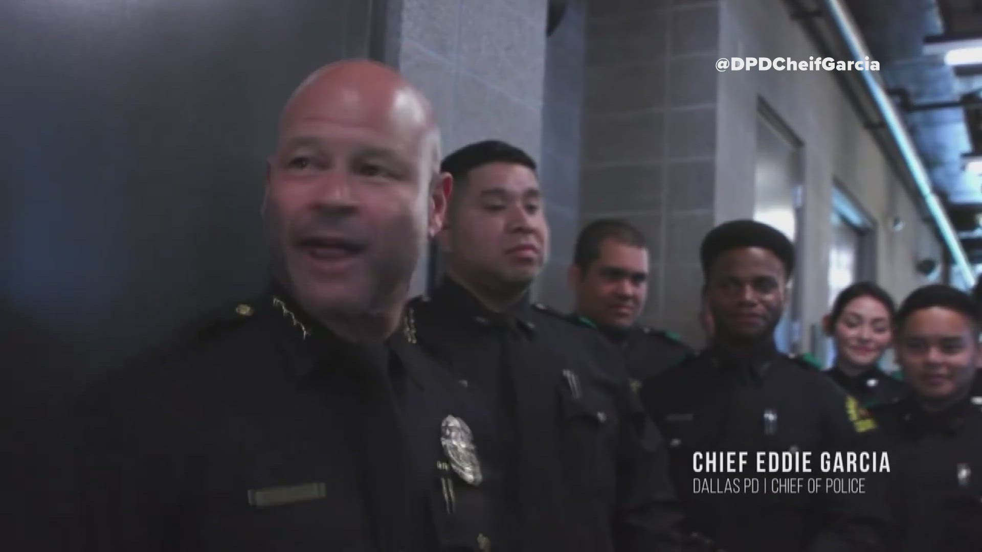 DPD Cheif Eddie Garcia hyped up officers as they graduated from the police academy.