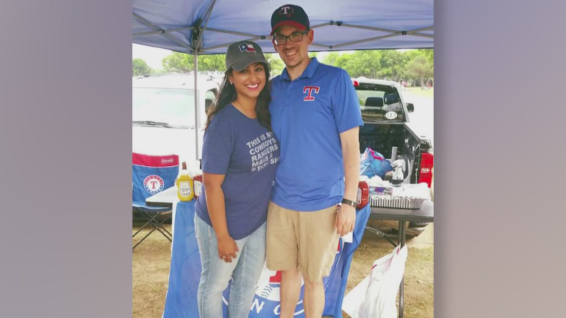 Baseball is a family affair for Jacob and Jully Adams, and their love for the Texas Rangers knows no bounds.