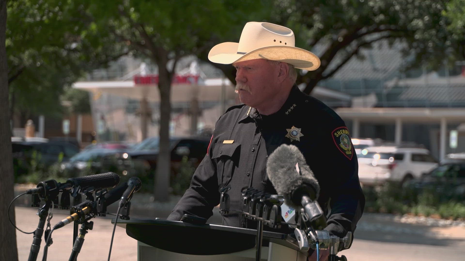 According to Tarrant County Sheriff's office, the deputy was serving a warrant when he was shot.