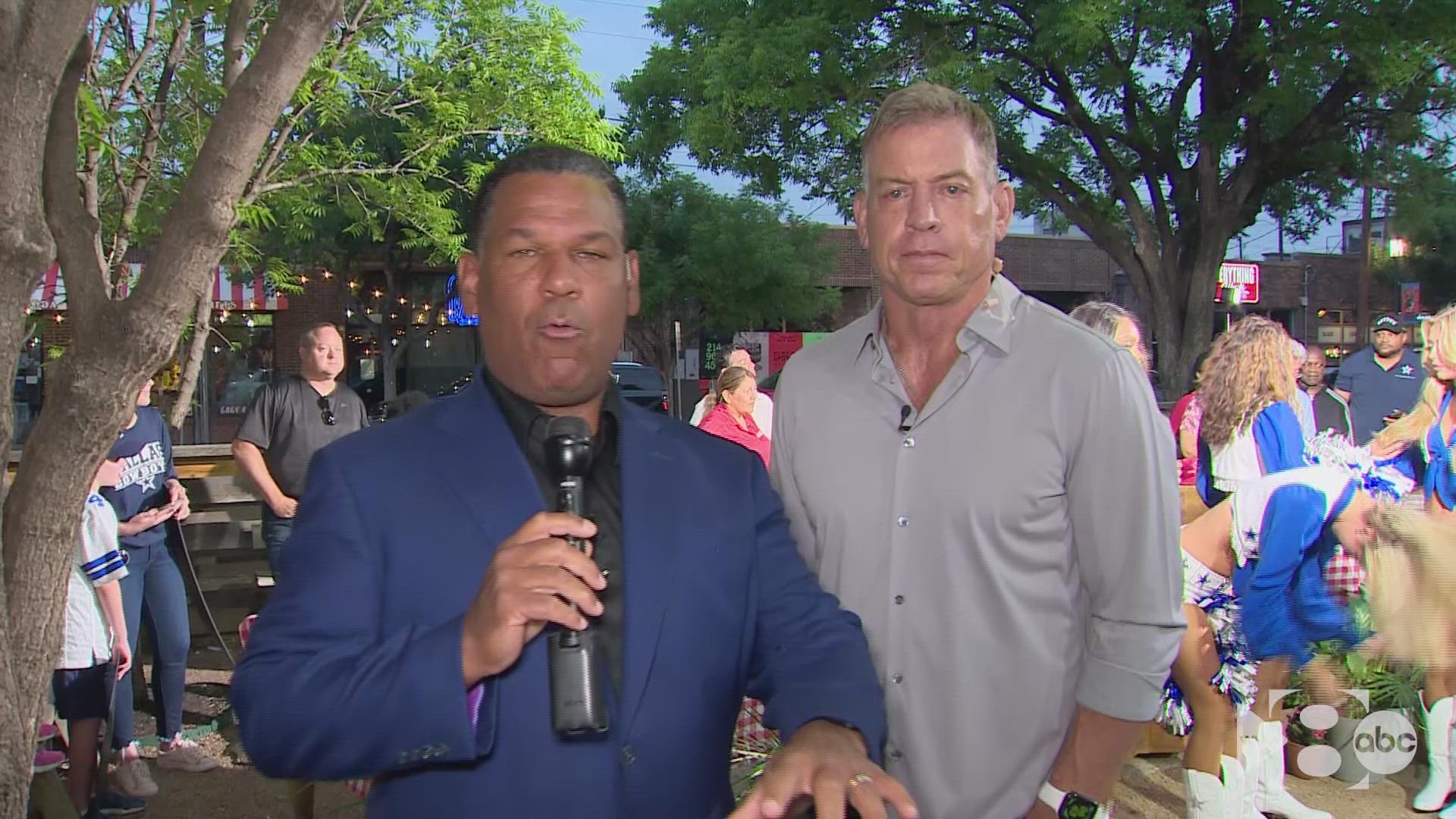 Cowboys legend and now Monday Night Football color commentator Troy Aikman spoke exclusively with WFAA on the Dallas Cowboys, some good ole Texas barbecue and more!