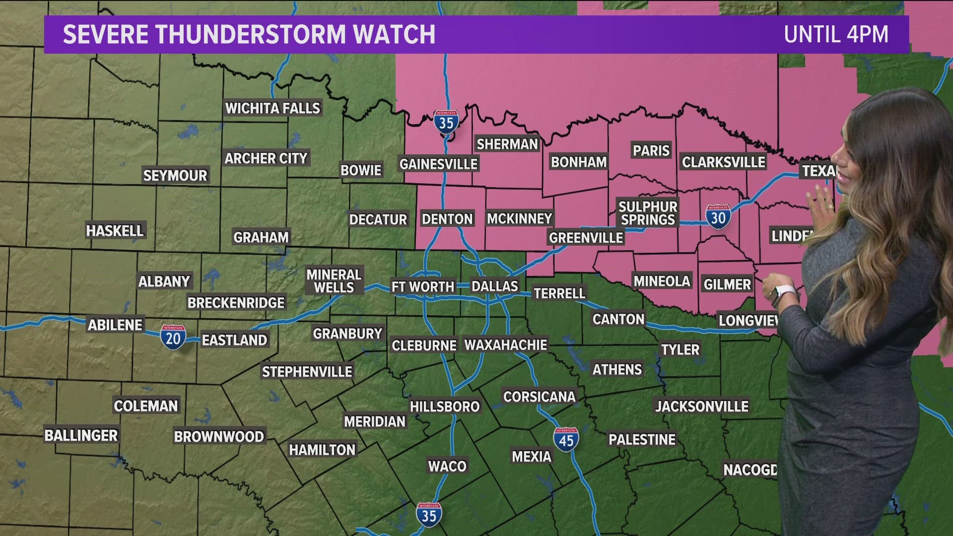 DFW Weather: Severe Thunderstorm Watch is in place for portions of ...