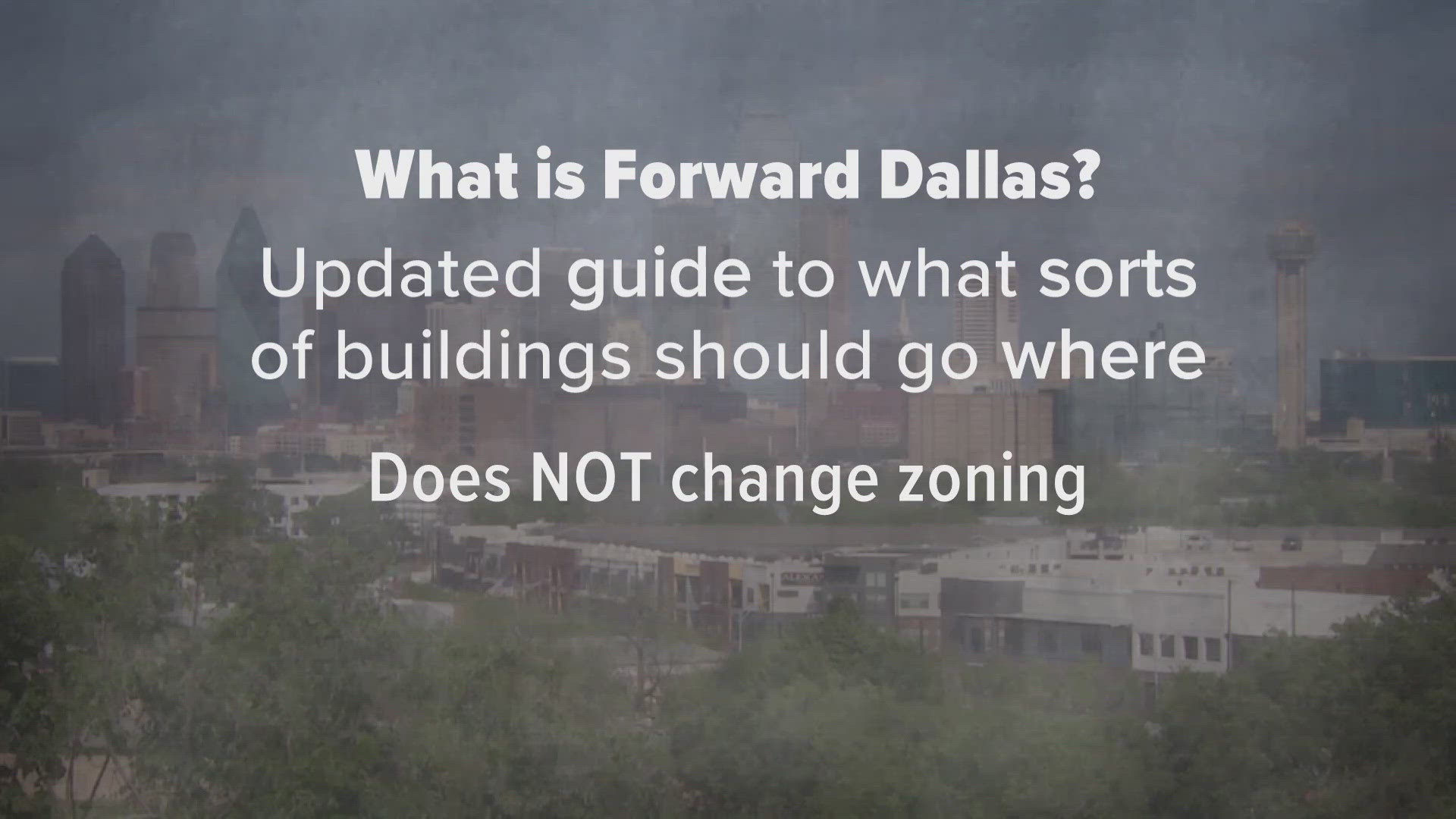 The Dallas City Council is scheduled to vote Wednesday on the update to the current guide to what sorts of buildings should go where in the city.