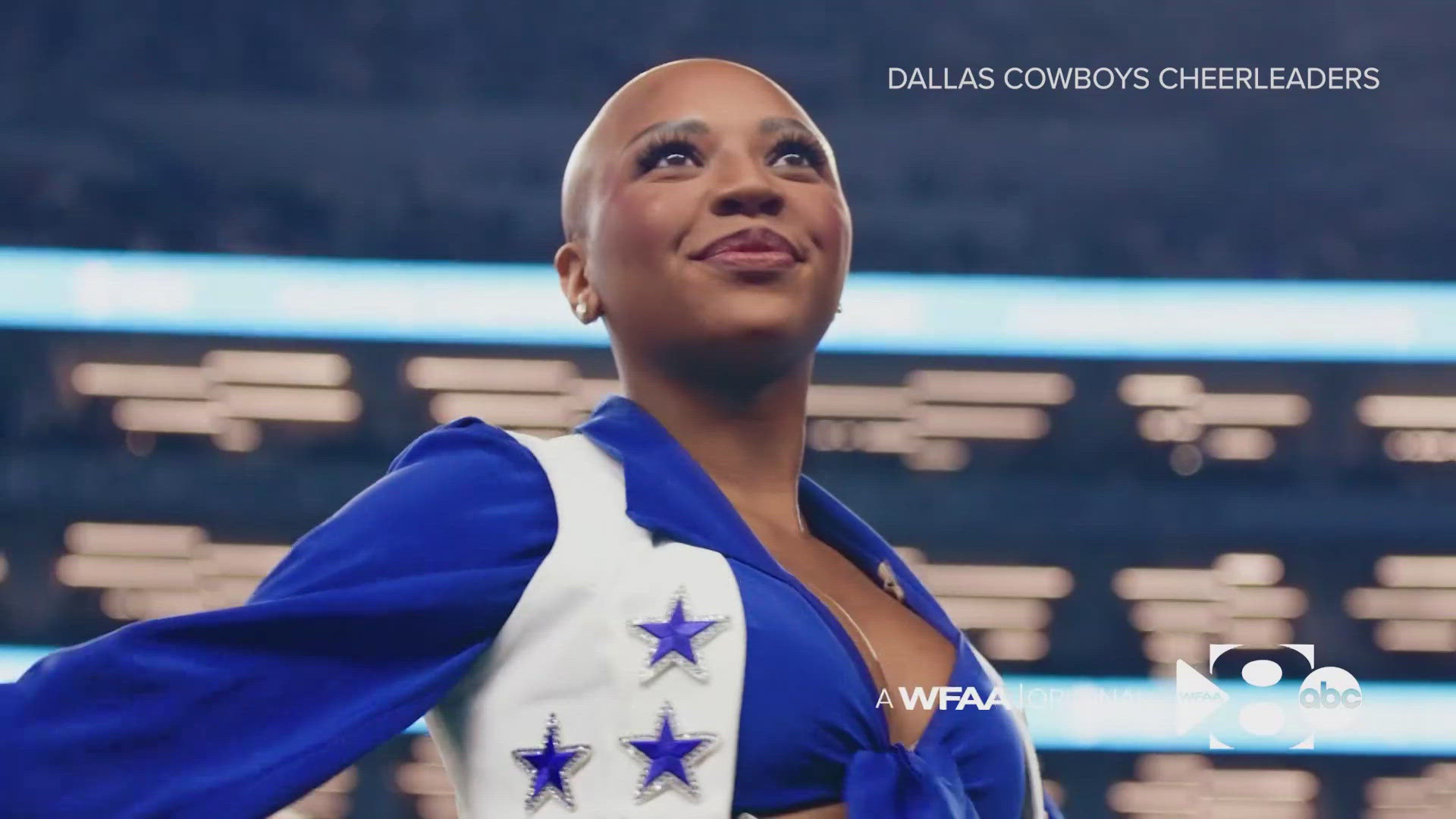 Dallas Cowboys cheerleader Armani Latimer has alopecia, an autoimmune disease that causes hair loss.