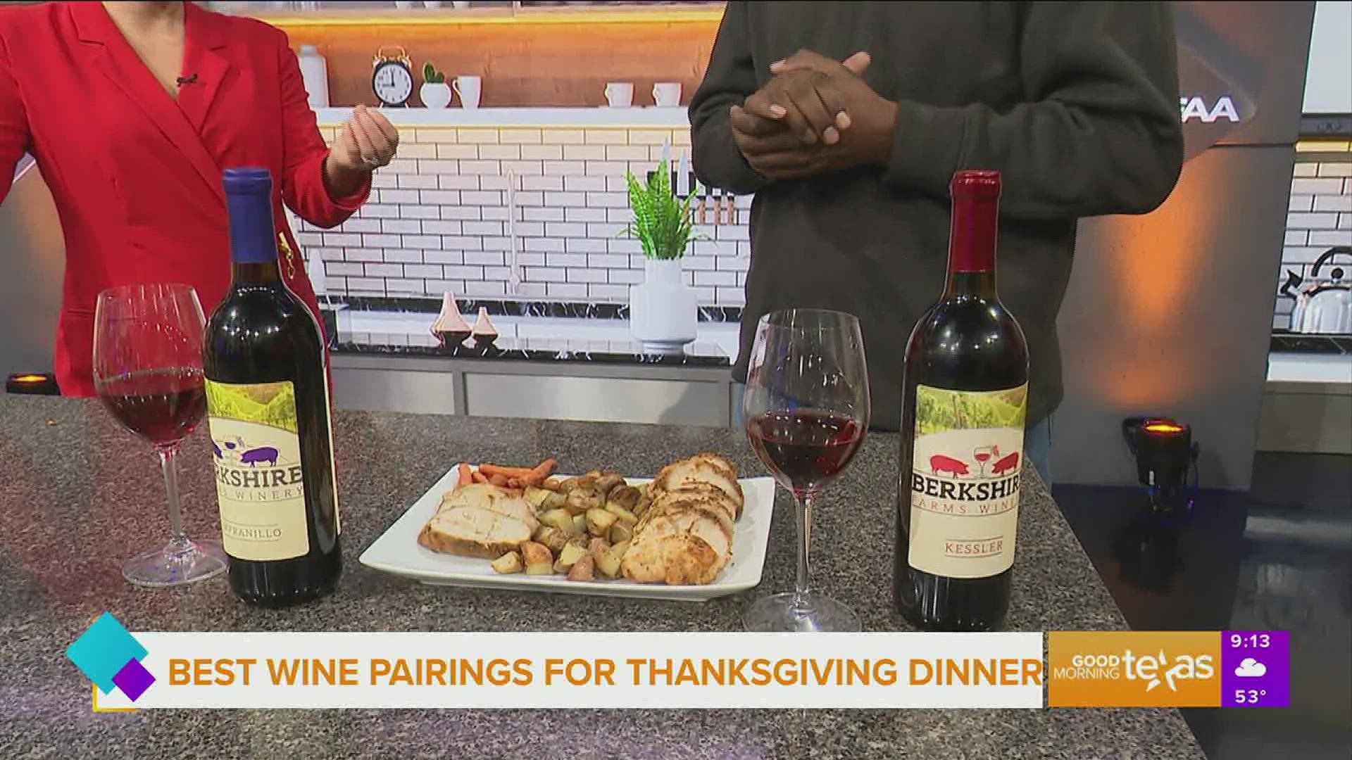 We do a taste test with the Berkshire Farms Winery and show the best wine pairings for your holiday dinner.