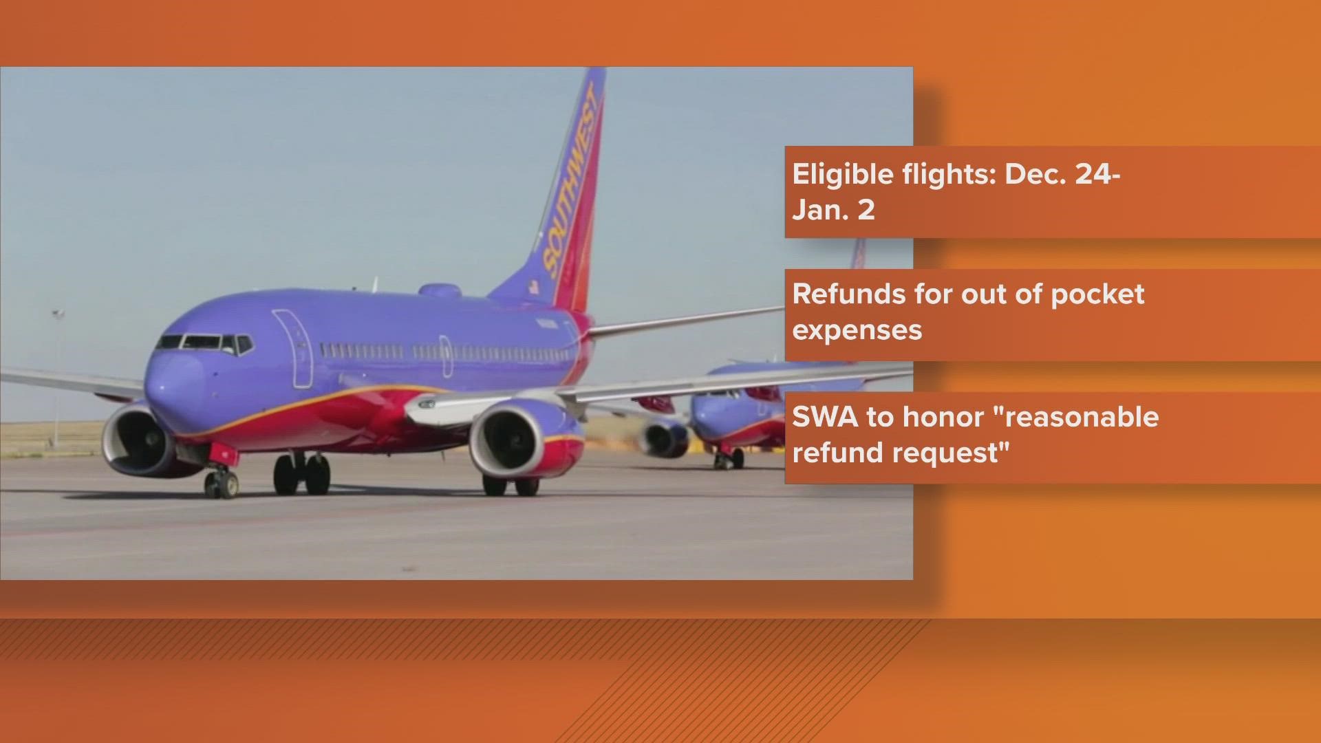 Southwest continues to address it's wide-scale disruptions after it claimed severe winter weather hampered its operations.