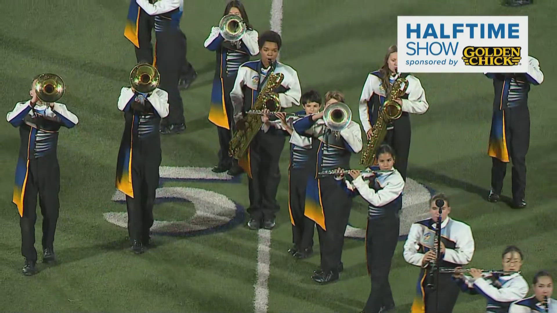 Watch the Prestonwood Christian Academy Marching Band's halftime performance from Nov. 22, 2024.