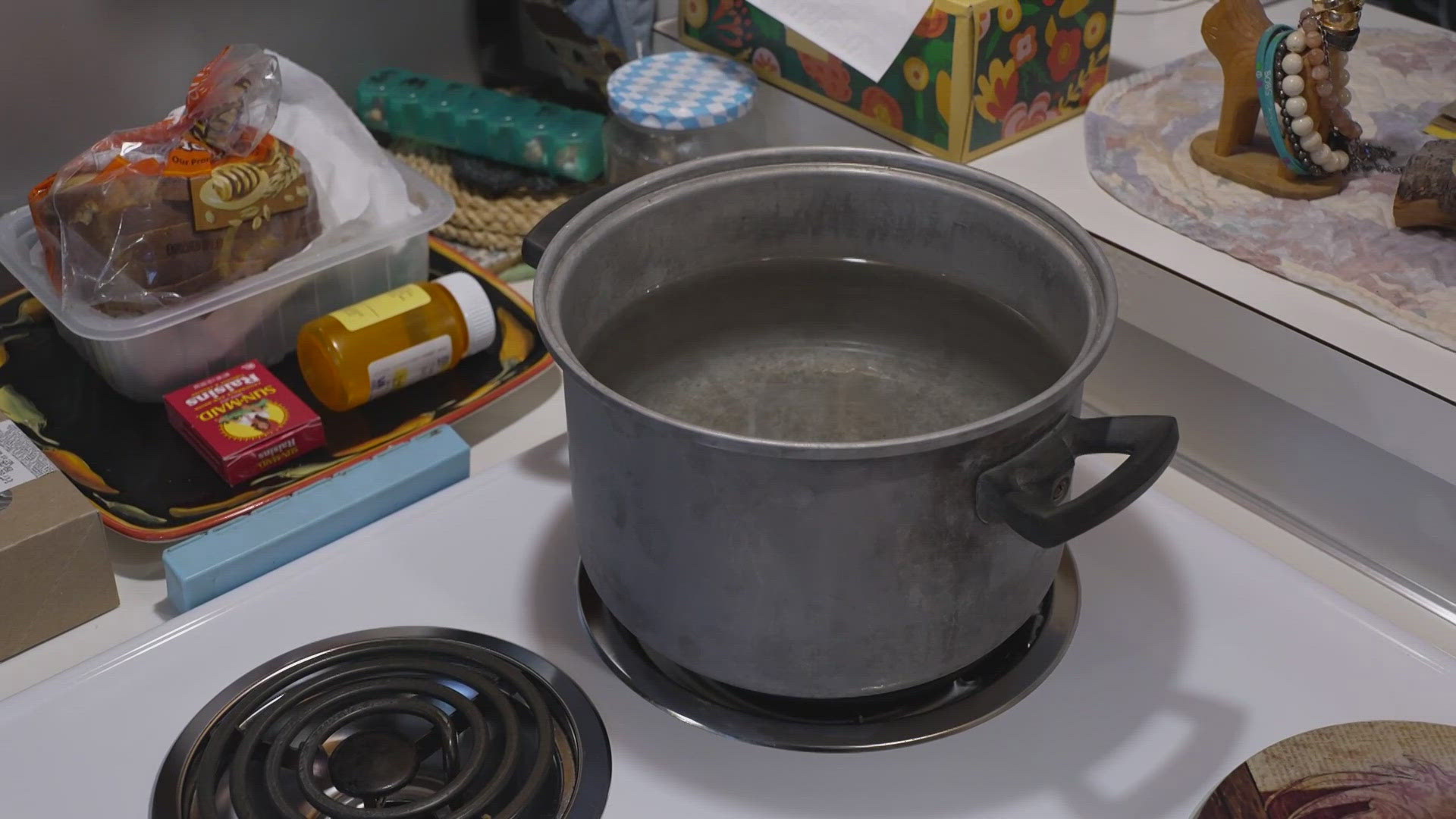 The city is still advising residents to boil water before using it.