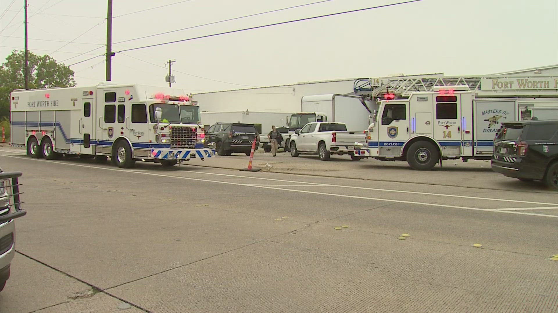 Fort Worth firefighters got the call about the accident just before 10:30 Friday morning at Fiber Co Incorporated.