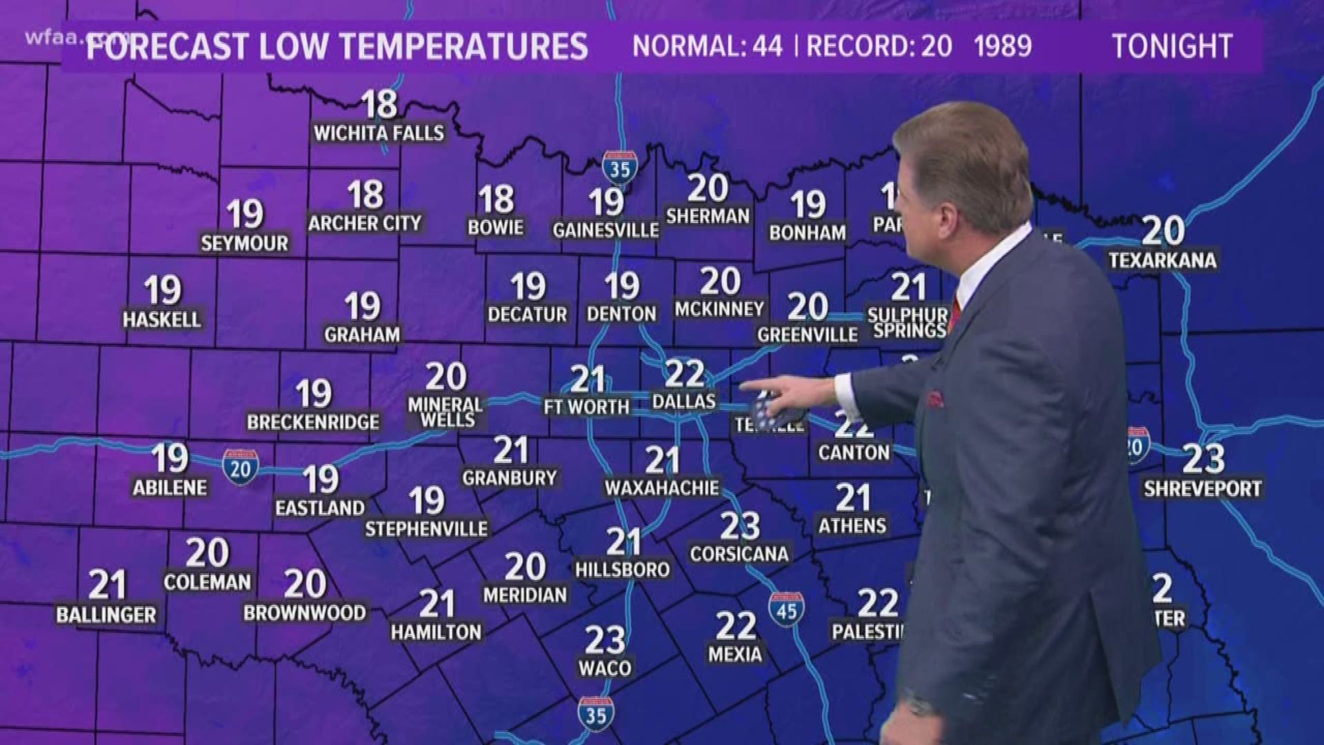 It only reached 32 degrees at DFW on Monday.