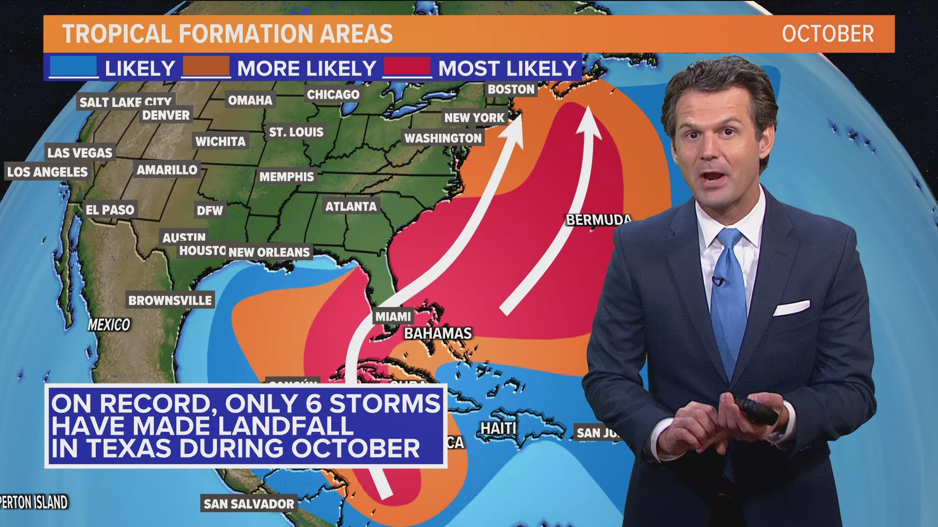 The storm is unlikely to impact Texas.