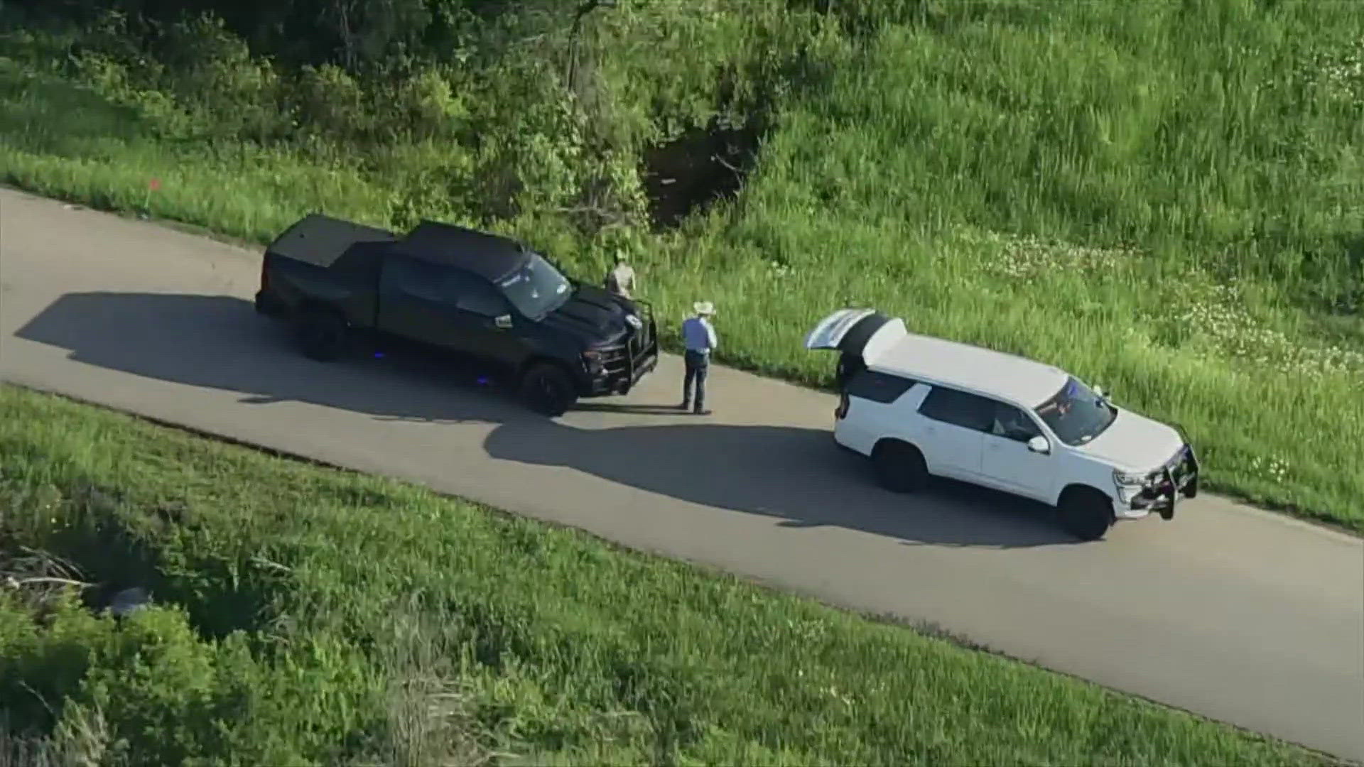 The Parker County Sheriff's Office said the bodies were discovered along FM 167 (Temple Hall Highway) on Thursday.