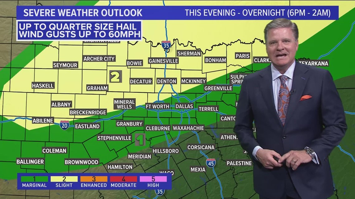 DFW weather expanded forecast Hail, arctic air & slick precipitation