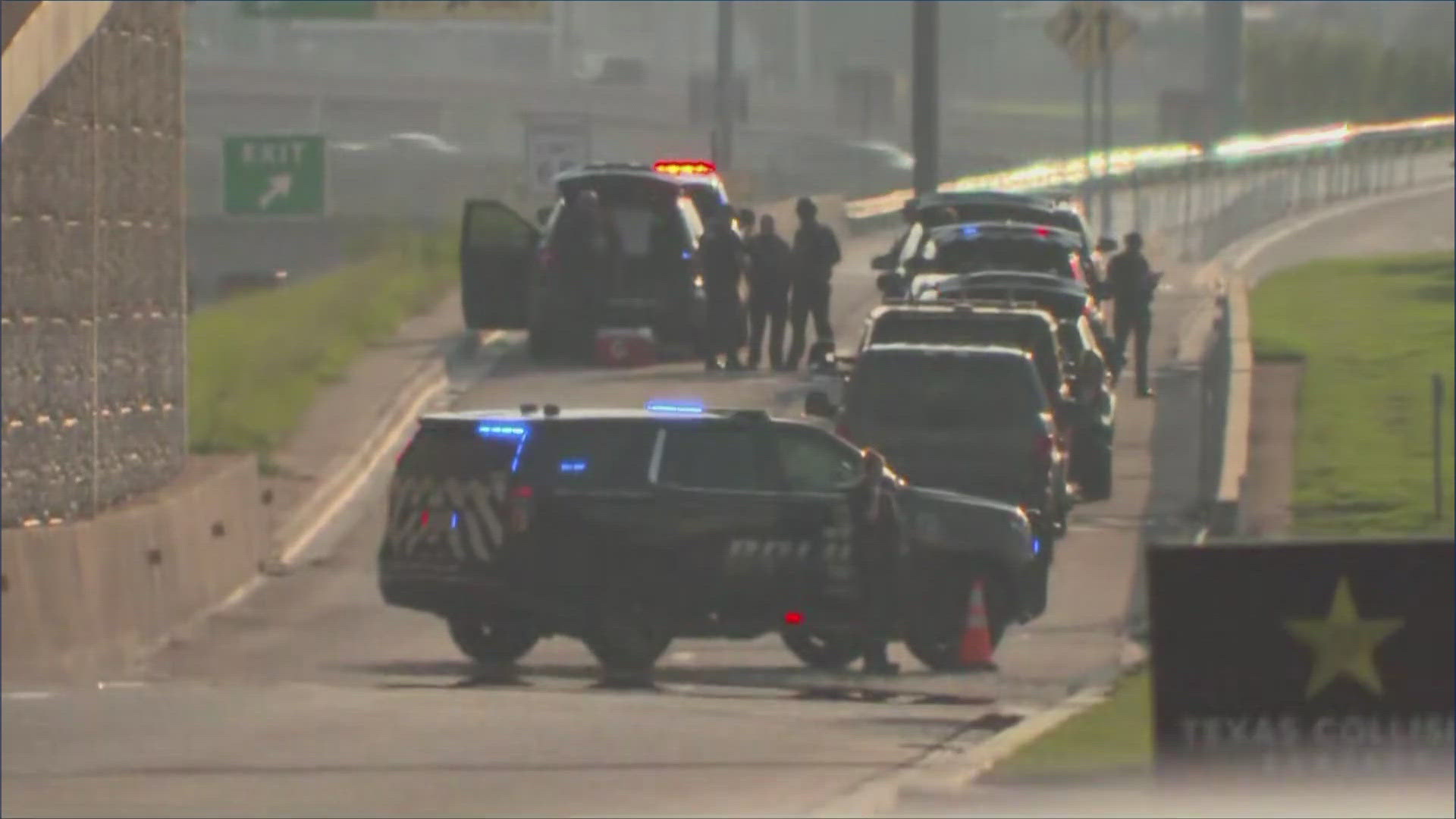 This is the second time roadways in Dallas have been shut down because of police standoffs with people.