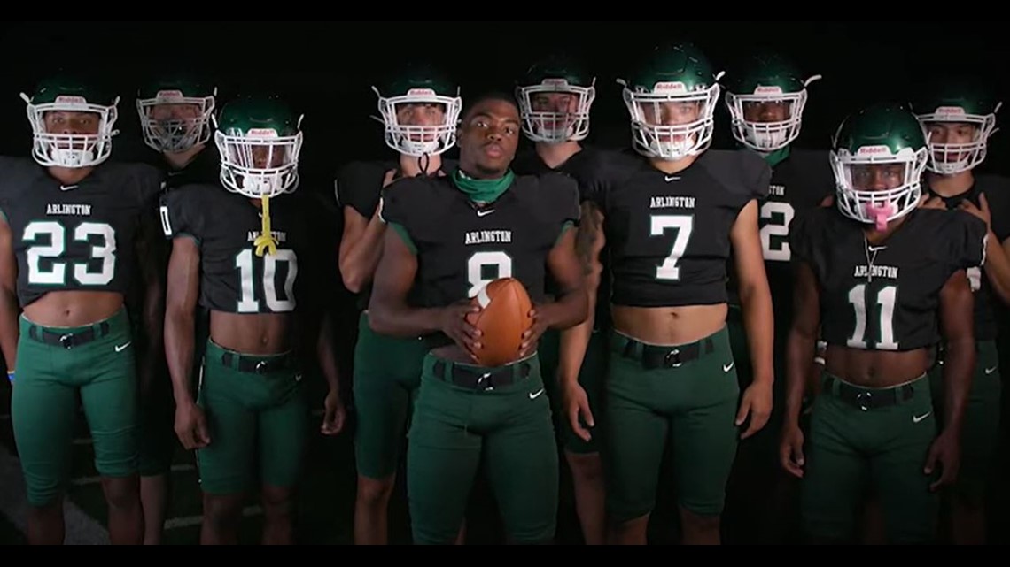 We will be the change': Arlington HS football team resurfaces its video  message for Black History Month