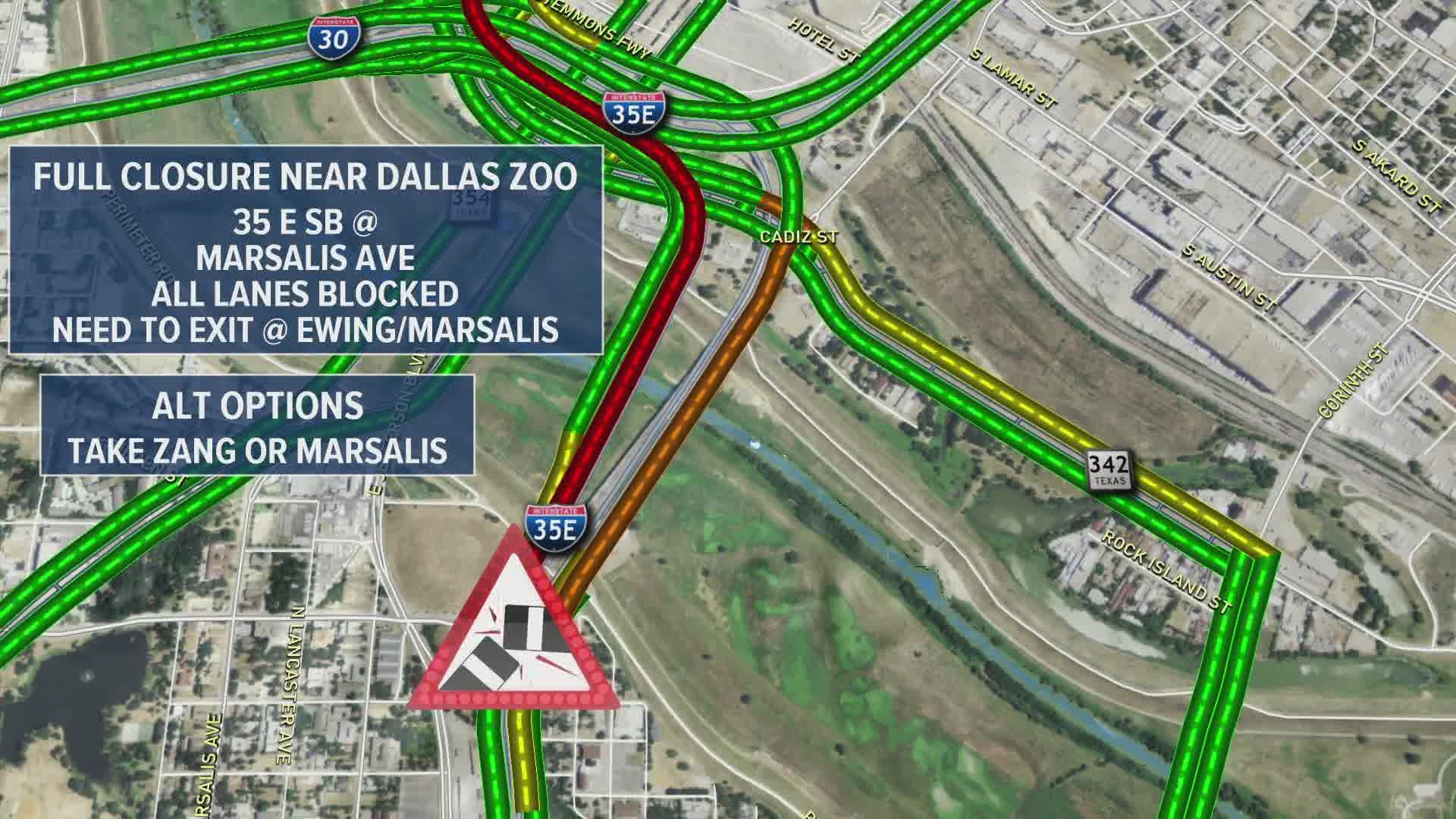 Three people were killed and several others were injured in a car crash Thursday morning on I-35E SB near Marsalis.